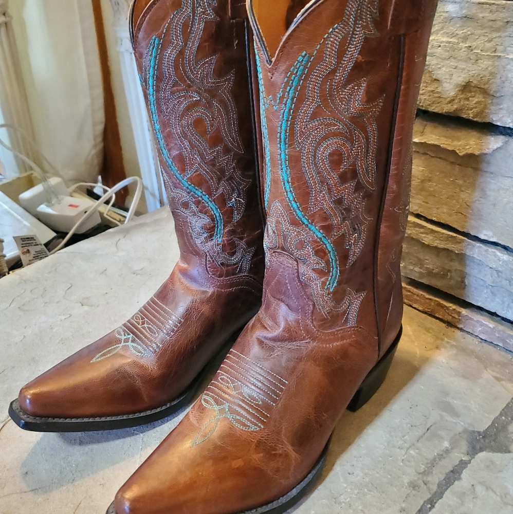 👢 J.B. DILLON Cowboy Boots -Size 6 1/2